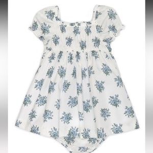 NWT Edgehill Collection x Born on Fifth Baby Girl Blue Floral Dress, 12 months